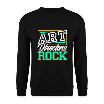Art Directors Rock - Unisex Sweatshirt - black - Front - Alina (178cm) & Michal (187cm)