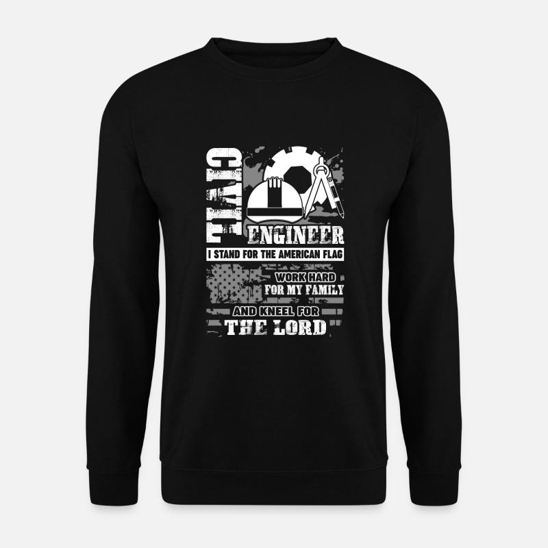 Civil Engineer Proud Civil Engineer - Unisex Sweatshirt - black