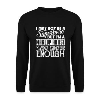 Makeup Artist I am A Makeup Artist - Unisex Sweatshirt - black - Front - Alina (178cm) & Michal (187cm)