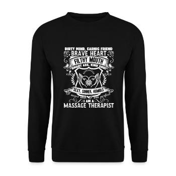 Massage Therapist I Am A Massage Therapist - Unisex Sweatshirt - black - Front - Alina (178cm) & Michal (187cm)