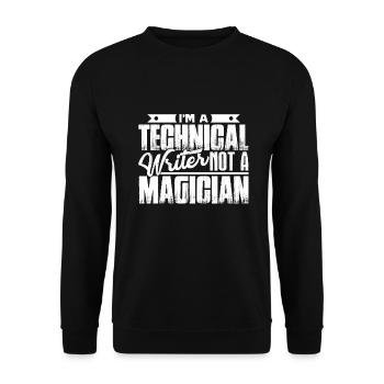 Technical Writer I am A Technical Writer - Unisex Sweatshirt - black - Front - Alina (178cm) & Michal (187cm)