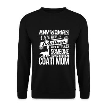 Coati Proud To Be Coati Mom - Unisex Sweatshirt - black - Front - Alina (178cm) & Michal (187cm)
