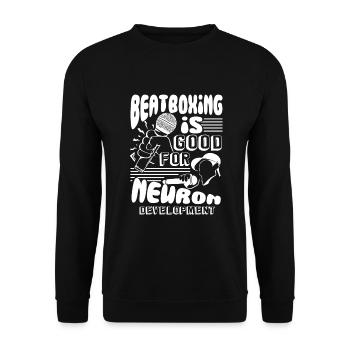 Beatboxer Beatboxing Is Good - Unisex Sweatshirt - black - Front - Alina (178cm) & Michal (187cm)