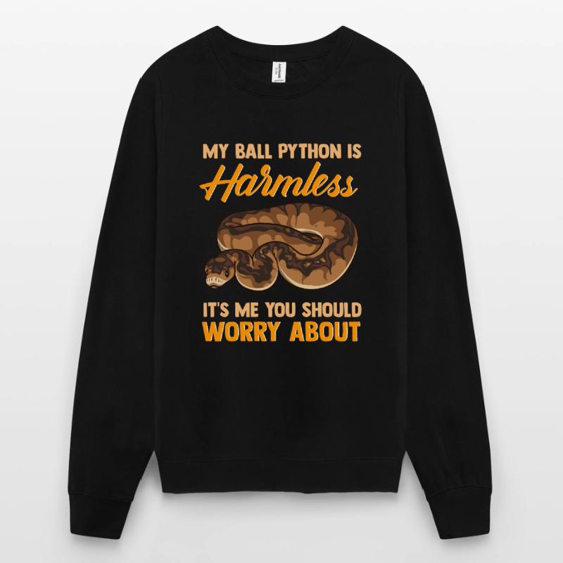 Harmlose Python Gefährlicher Halter Schlangen Fan Unisex Pullover
