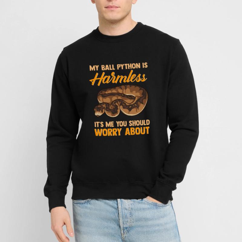 Harmlose Python Gefährlicher Halter Schlangen Fan Unisex Pullover