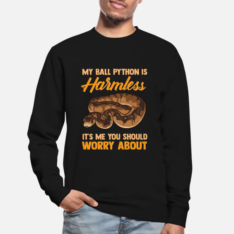 Harmlose Python Gefährlicher Halter Schlangen Fan Unisex Pullover