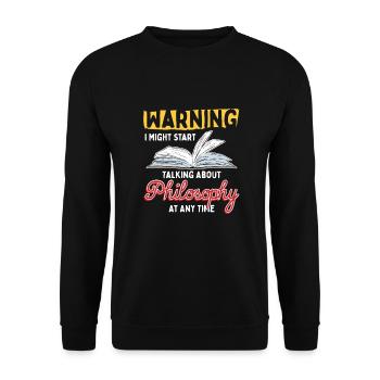 Philosophy in the head - Unisex Sweatshirt - black - Front - Alina (178cm) & Michal (187cm)
