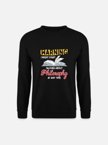 Philosophie Im Kopf - Unisex Pullover - Schwarz