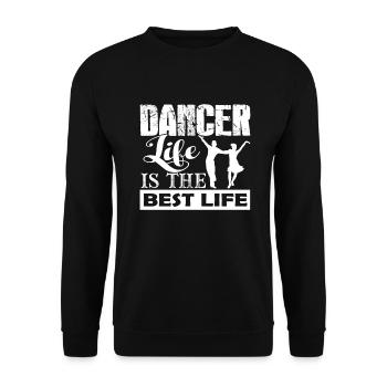 Dancer Dancer Life - Unisex Sweatshirt - black - Front - Alina (178cm) & Michal (187cm)