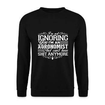 Agronomist I am An Agronomist - Unisex Sweatshirt - black - Front - Alina (178cm) & Michal (187cm)