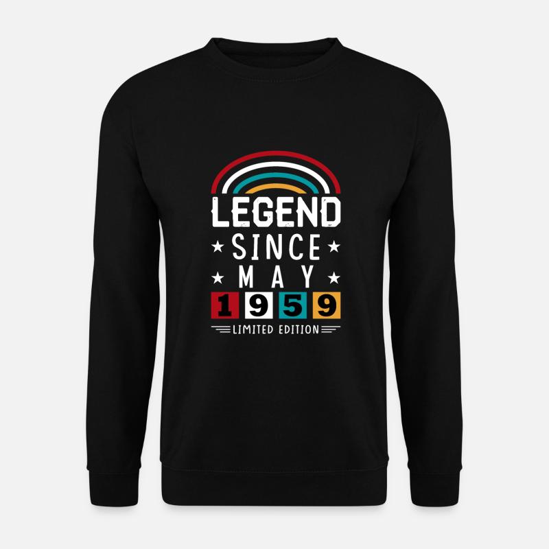 1959 Legend Since Birthday Gift May - Unisex Sweatshirt - black
