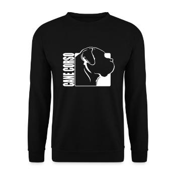 Cane Corso Profil Chiens Chien Wilsigns - Sweat-shirt Unisexe - noir - Devant - Alina (178cm) & Michal (187cm)