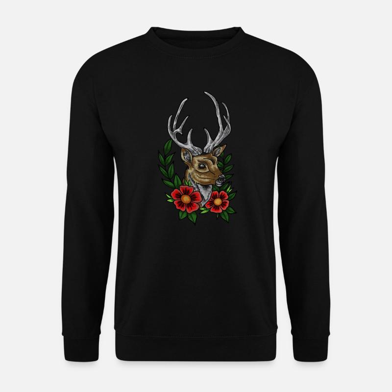 Hisch Wald Natur Geschenk - Unisex Pullover - Schwarz