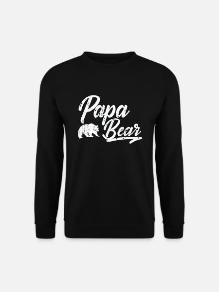 papa bear - Unisex Sweatshirt - black