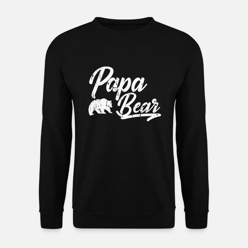 papa bear - Unisex Sweatshirt - black