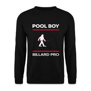 Billiards snooker Billiards player Pool boy pool - Unisex Sweatshirt - black - Front - Alina (178cm) & Michal (187cm)