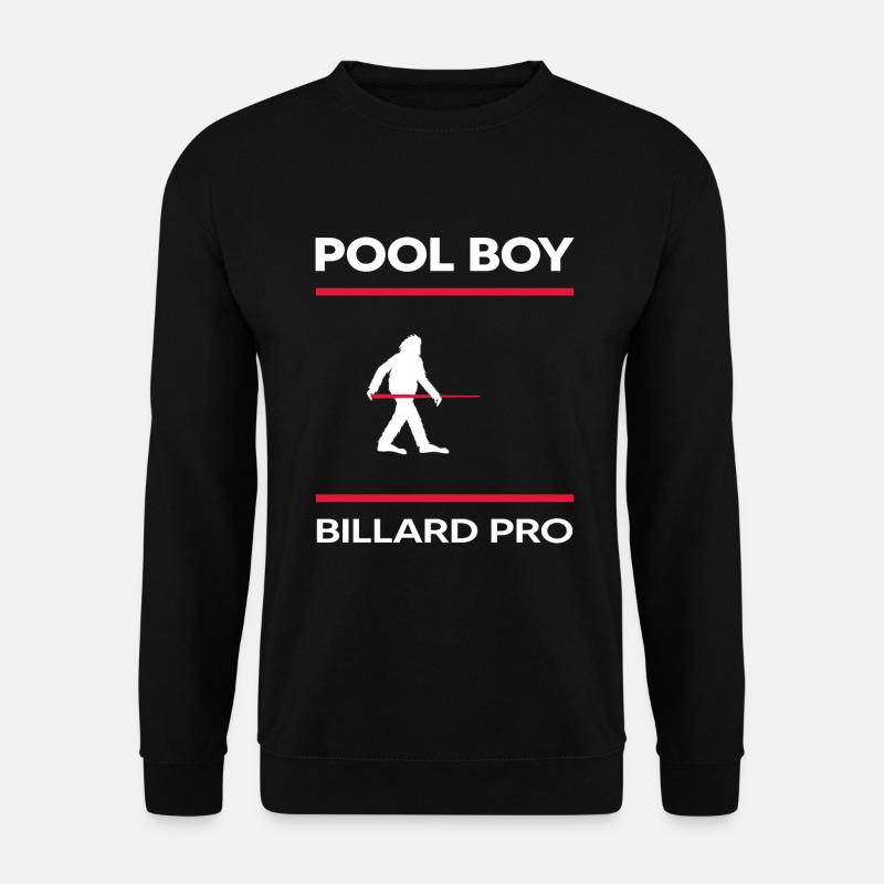 Billard snooker Billardspieler Poolboy Poolbillard - Unisex Pullover - Schwarz