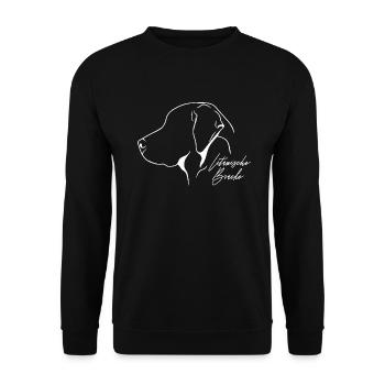 Lituanien Chien De Profil Chiens Chien De Chasse Wilsigns - Sweat-shirt Unisexe - noir - Devant - Alina (178cm) & Michal (187cm)