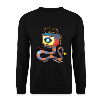 TV'S ELECTRIC SNAKE - Unisex Sweatshirt - black - Front - Alina (178cm) & Michal (187cm)