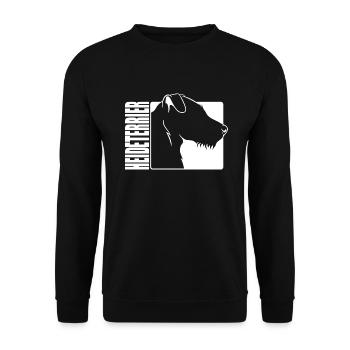 Heath Terrier Profile Dogs Hunting Dogs Wilsigns - Unisex Sweatshirt - black - Front - Alina (178cm) & Michal (187cm)