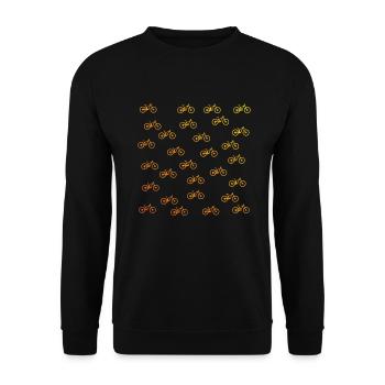 Mountainbike Mountainbiker Mountainbiken Fahrrad - Unisex Pullover - Schwarz - Vorne - Alina (178cm) & Michal (187cm)