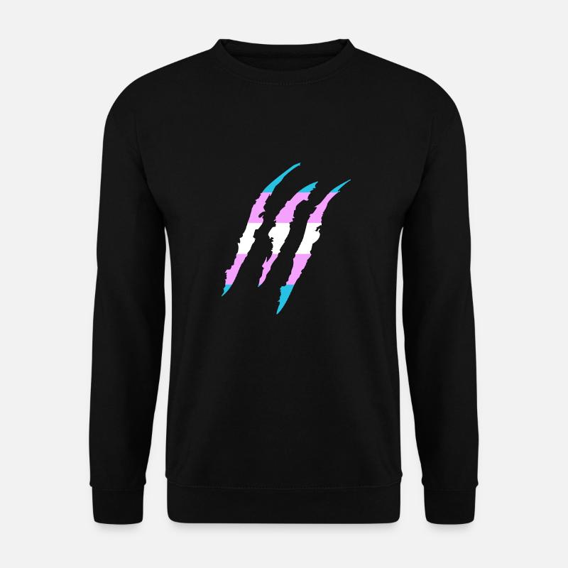 Proud Transsexual Gay Pride LGBT Geometrie - Unisex Pullover - Schwarz