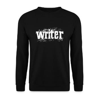 Grunge-Autor - Unisex Pullover - Schwarz - Vorne - Alina (178cm) & Michal (187cm)