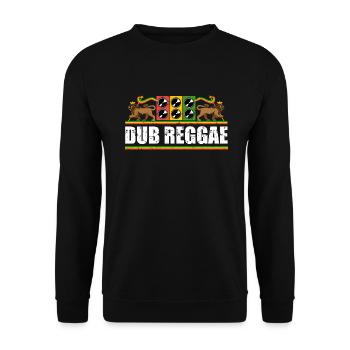 Dub reggae - Sweat-shirt Unisexe - noir - Devant - Alina (178cm) & Michal (187cm)