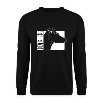Profil Smooth Fox Terrier Wilsigns Chiens Chien - Sweat-shirt Unisexe - noir - Devant - Alina (178cm) & Michal (187cm)