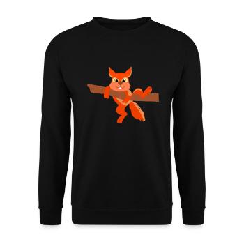 chipmunk - Unisex Sweatshirt - black - Front - Alina (178cm) & Michal (187cm)