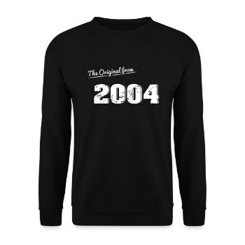 18th birthday 2004 Original - Unisex Sweatshirt - black - Front - Alina (178cm) & Michal (187cm)