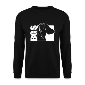 BGS Bavarian Mountain Hound Profile Dogs - Unisex Sweatshirt - black - Front - Alina (178cm) & Michal (187cm)