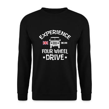 Expérience Landy à quatre roues motrices - Sweat-shirt Unisexe - noir - Devant - Alina (178cm) & Michal (187cm)
