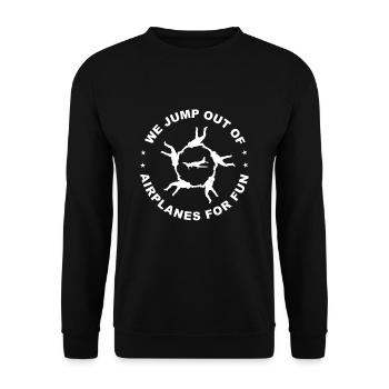 Parachute, saut, cadeau, amis, drôle - Sweat-shirt Unisexe - noir - Devant - Alina (178cm) & Michal (187cm)