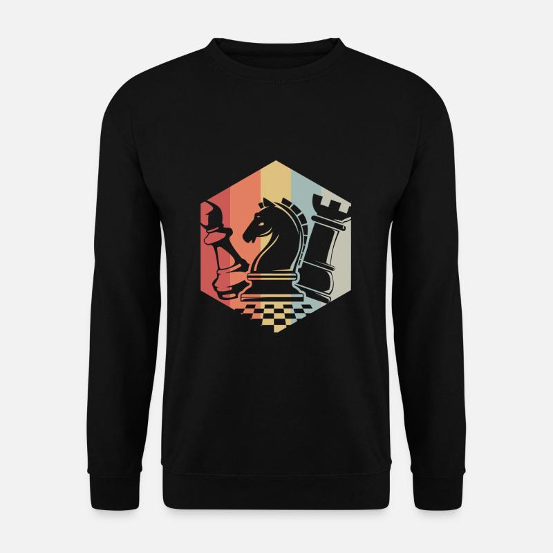 Retro chess - Unisex Sweatshirt - black