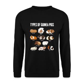 Cobaye types rongeurs cadeau animal - Sweat-shirt Unisexe - noir - Devant - Alina (178cm) & Michal (187cm)