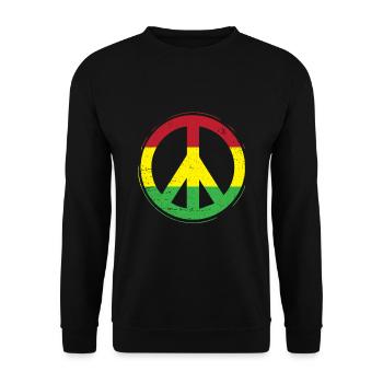 Peace Reggae Rastafari Ska cadeau - Sweat-shirt Unisexe - noir - Devant - Alina (178cm) & Michal (187cm)