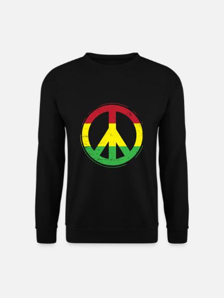 Peace Reggae Rastafari Ska cadeau - Sweat-shirt Unisexe - noir