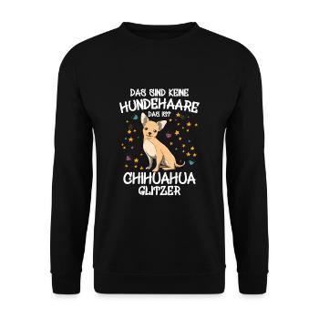 Funny Chihuahua Dog Owner Dogs Fun Gift - Unisex Sweatshirt - black - Front - Alina (178cm) & Michal (187cm)