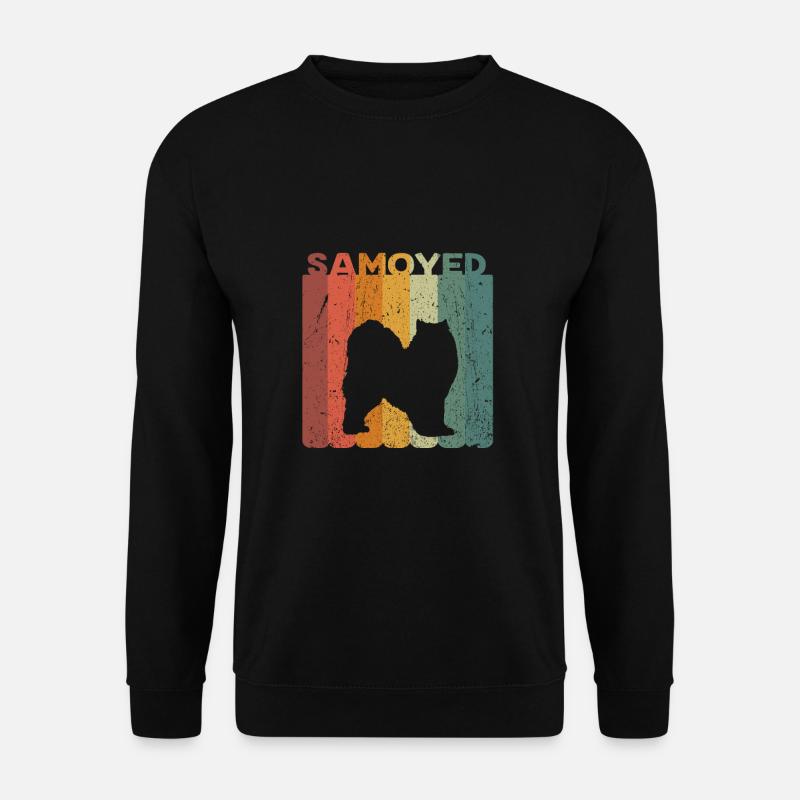 Rétro samojede chiens propriétaires de chiens cadeau - Sweat-shirt Unisexe - noir