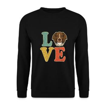Cher Münsterländer chien cadeau - Sweat-shirt Unisexe - noir - Devant - Alina (178cm) & Michal (187cm)