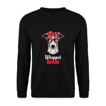 Whippet chiens maman lévriers cadeau - Sweat-shirt Unisexe - noir - Devant - Alina (178cm) & Michal (187cm)