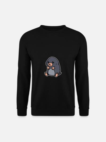 Lustiger Maulwurf Für Tier Und Garten Freunde - Unisex Pullover - Schwarz