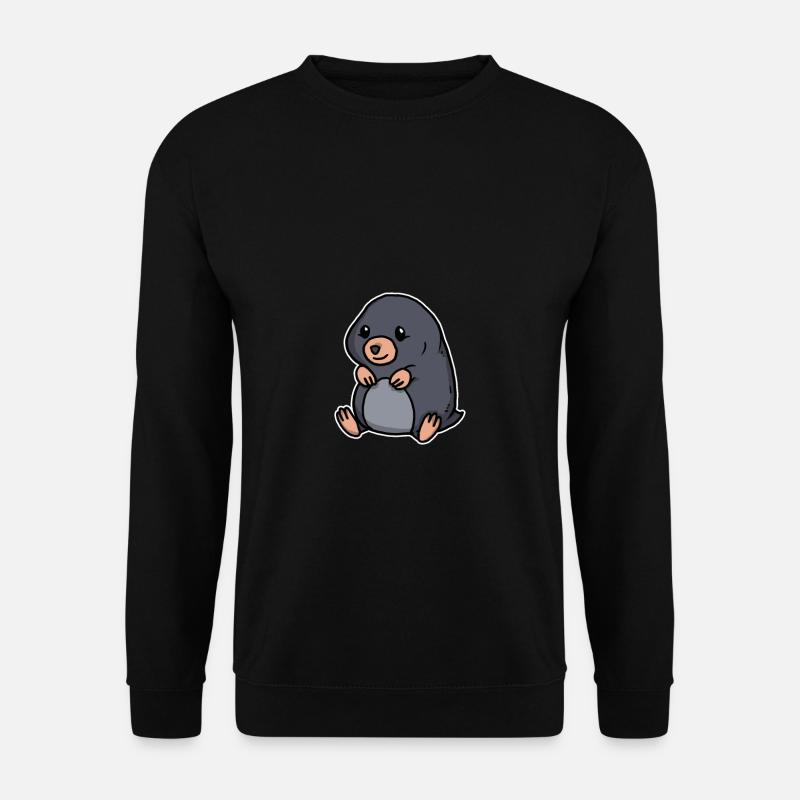 Lustiger Maulwurf Für Tier Und Garten Freunde - Unisex Pullover - Schwarz