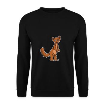 Drôle martre furets belette cadeau - Sweat-shirt Unisexe - noir - Devant - Alina (178cm) & Michal (187cm)