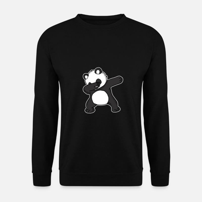 Cadeau de panda de dabbing - Sweat-shirt Unisexe - noir