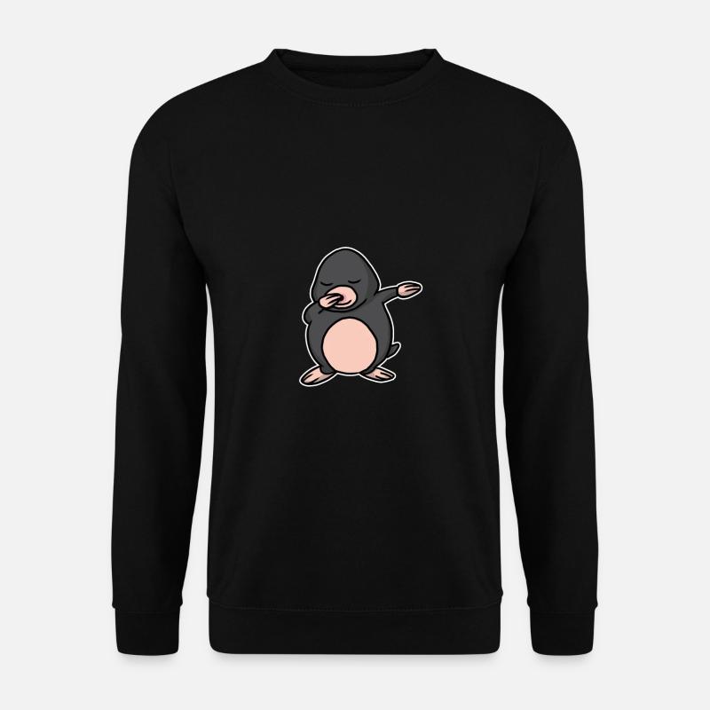Lustiges Dabbing Maulwurf Geschenk - Unisex Pullover - Schwarz