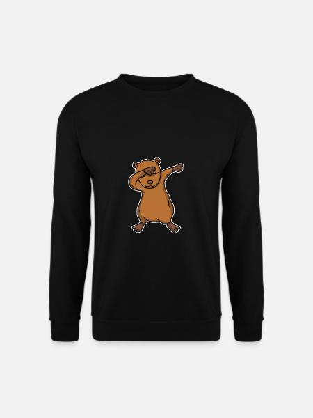 Lustiges Dabbing Capybara Geschenk - Unisex Pullover - Schwarz
