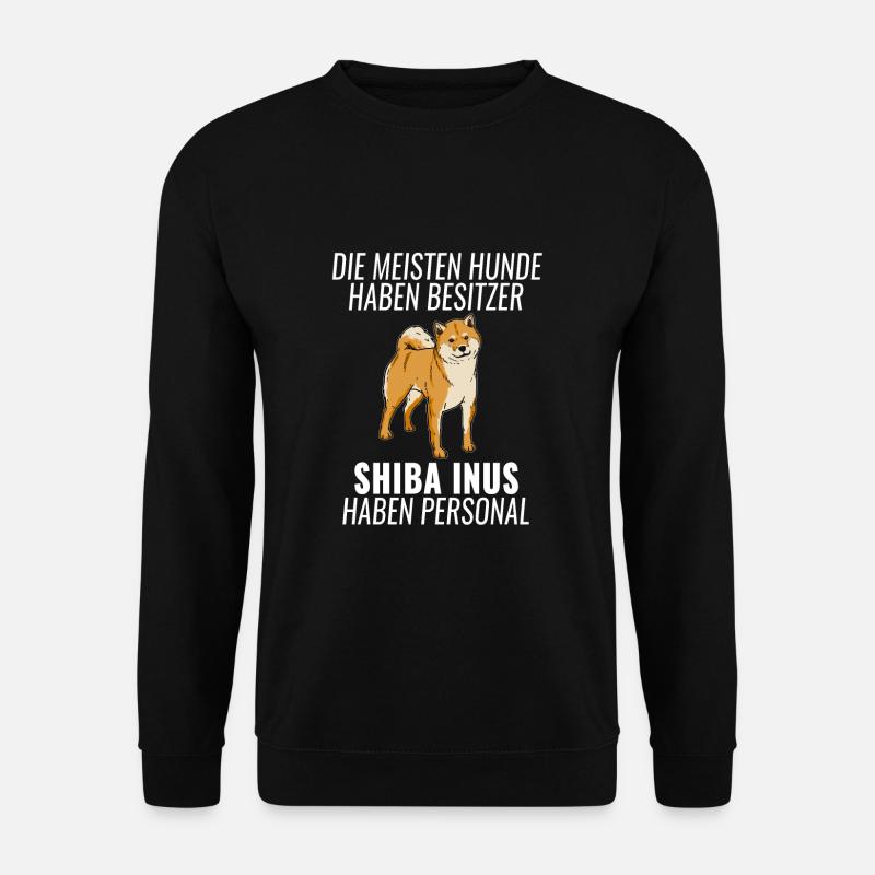 Shiba Inu Personal Hunde Hundehalter Geschenk - Unisex Pullover - Schwarz