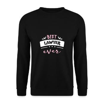 Best Lawyer Ever Gift Idea - Unisex Sweatshirt - black - Front - Alina (178cm) & Michal (187cm)